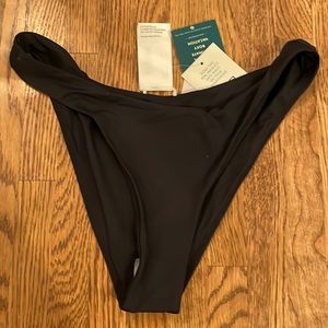 Roxy Mini Coverage Black Bikini Bottoms Size Small